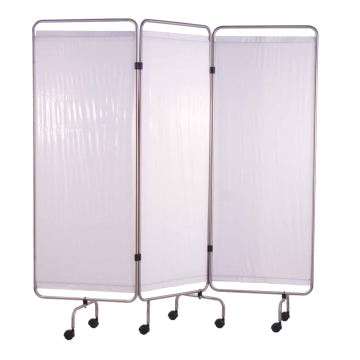 Paravent en inox blanc Holtex