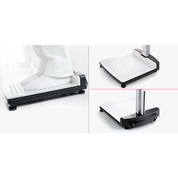 Stadiomètre sans fil avec ligne de Francfort et butée de talon Seca 274 - 360° wireless